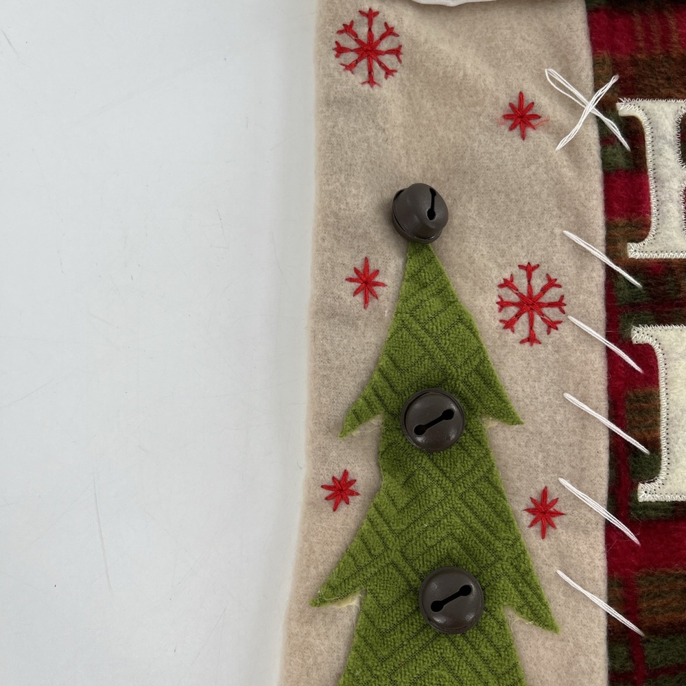 Vintage Old World Santa Felt Christmas‎ Stocking 3D Fleece Beard Knit Hat 21" - Picture 6 of 9